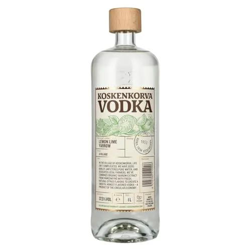 Koskenkorva Lemon Lime Yarrow Vodka 1l Zitrone 37,5%