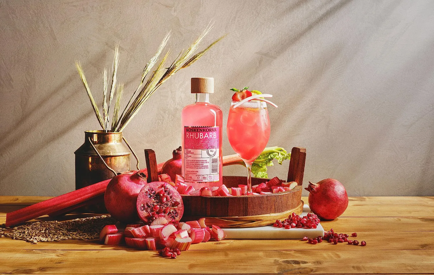 Koskenkorva Rhubarb Likör 0,5l Rhabarber