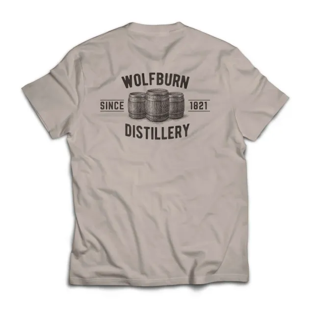 Wolfburn Since 1821 T-Shirt Bone Baumwolle Größen