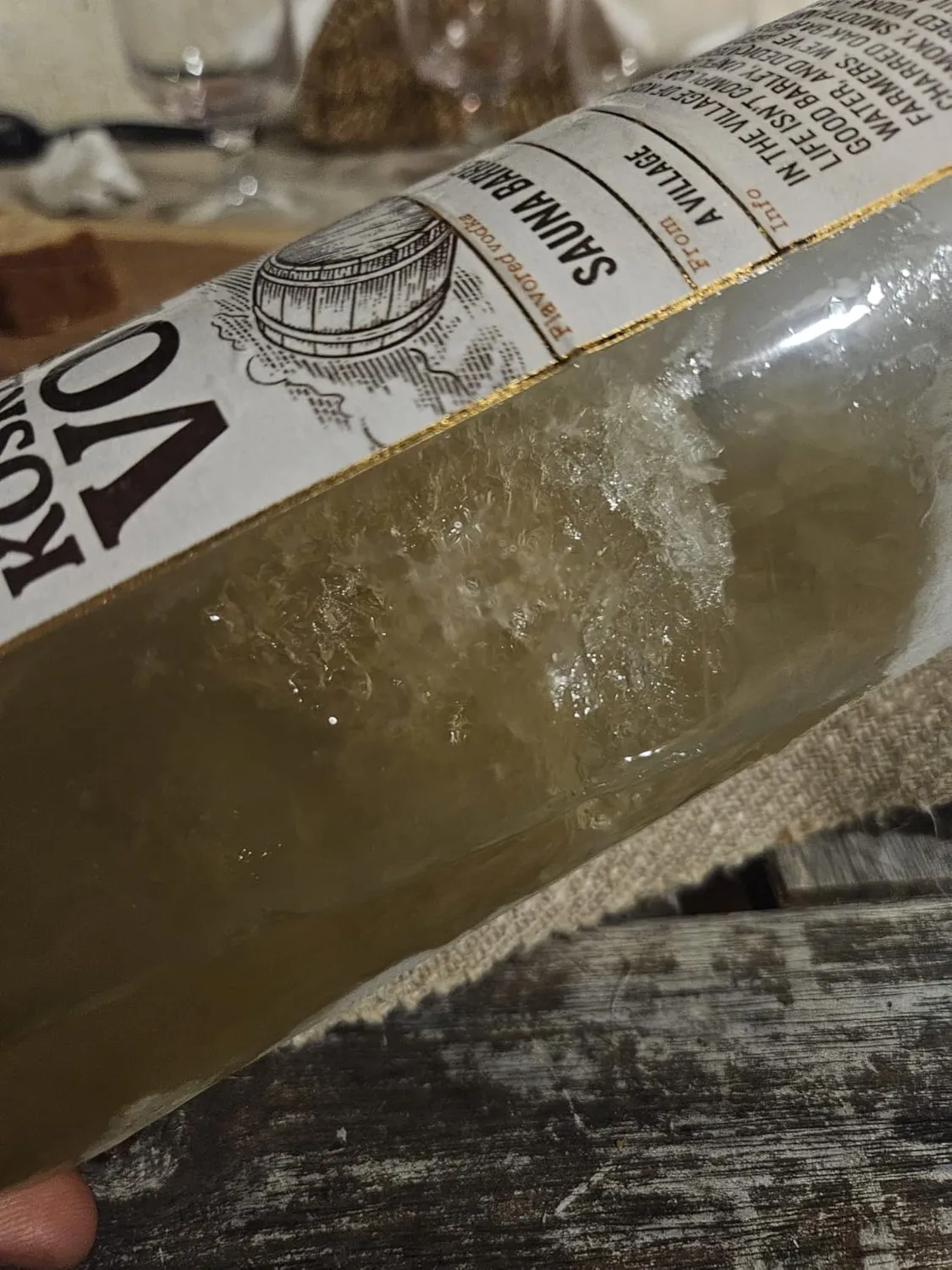 Koskenkorva Sauna Barrel Vodka 1l 37,5% Rauchfass