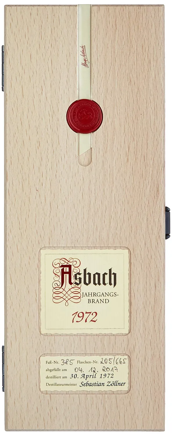 Asbach Jahrgangsbrand 1972 Weinbrand 0,7l Holzkiste