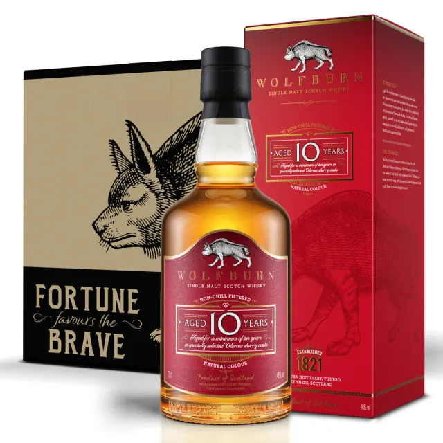 Wolfburn 10 Jahre Single Malt Whisky 6x0,7l 46% Sherryfass