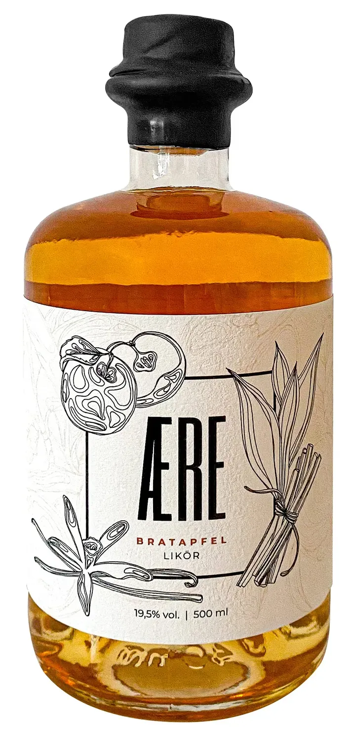 AERE Bratapfellikör Zimt Likör 0,5l 19,5% Apfel