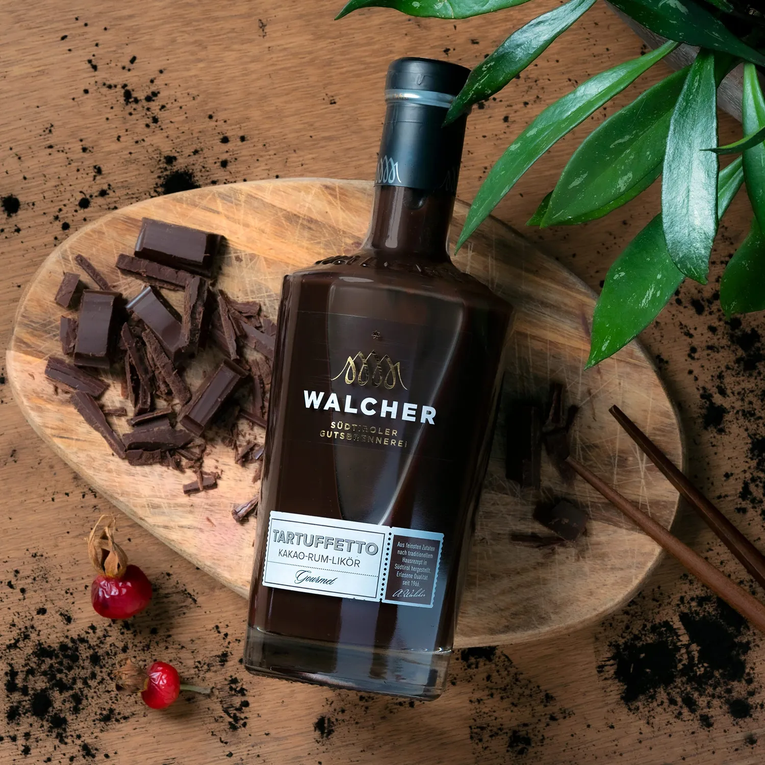 Walcher Tartuffetto Kakao-Rum Likör 0,7l cremig
