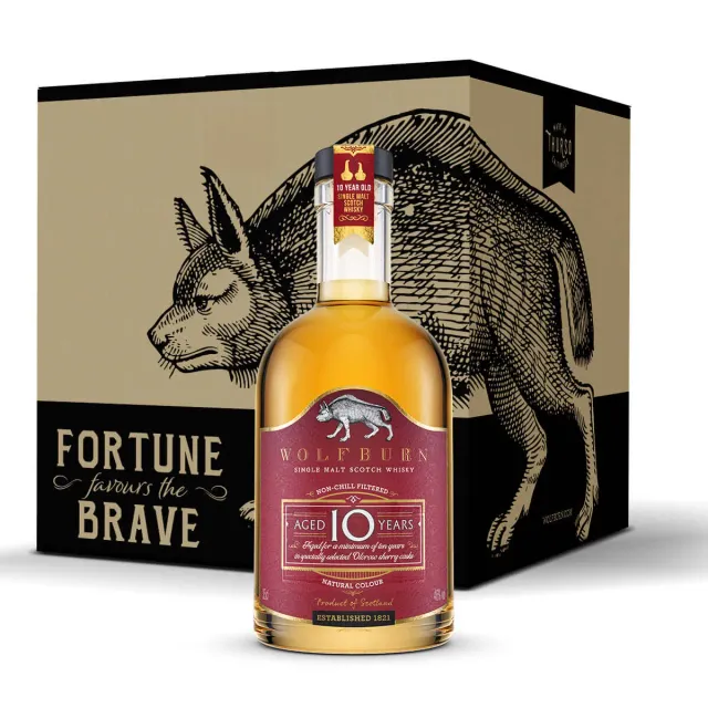 Wolfburn 10 Jahre Single Malt Whisky 6x0,35l Sherryfass