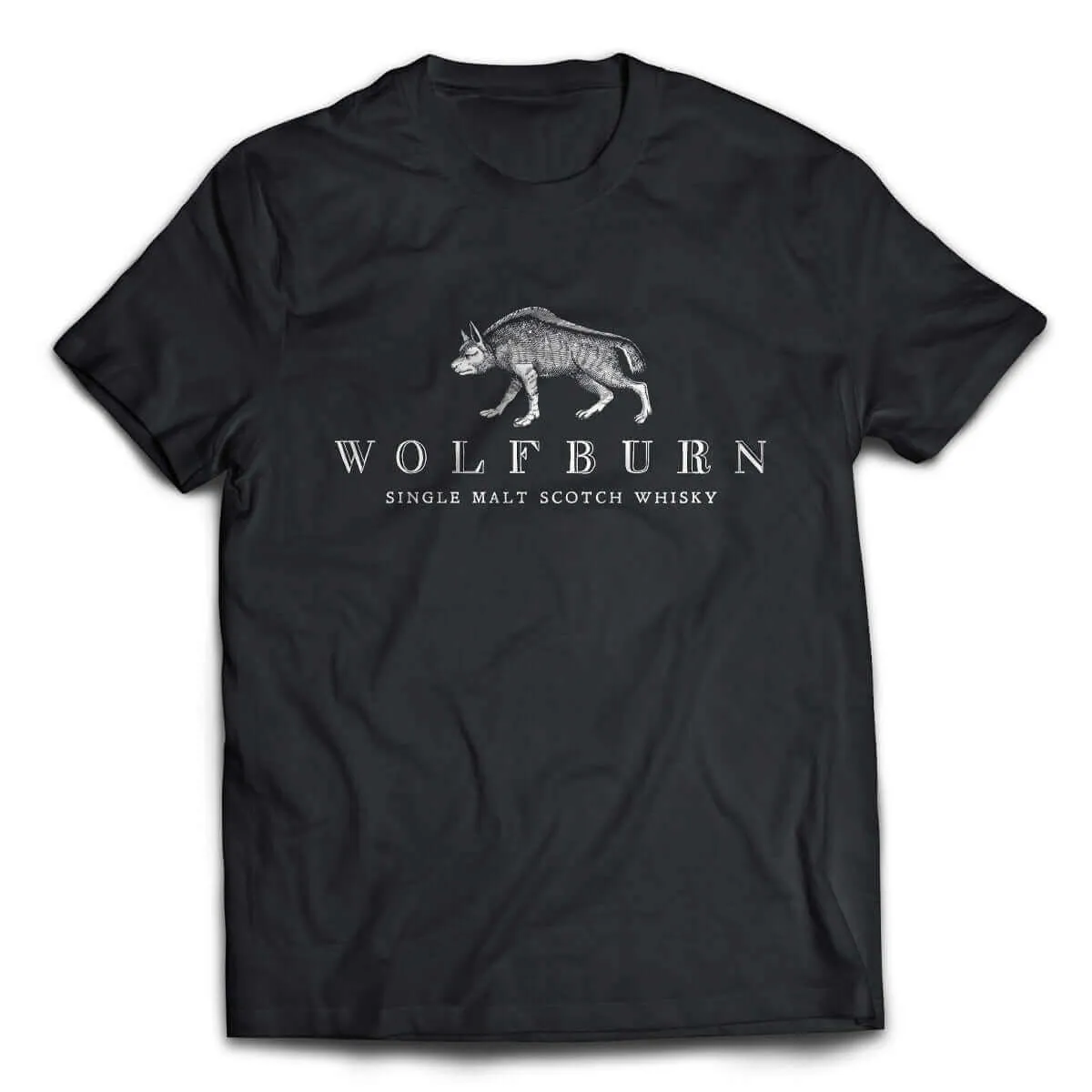 Wolfburn Fortune Favours Brave T-Shirt Schwarz