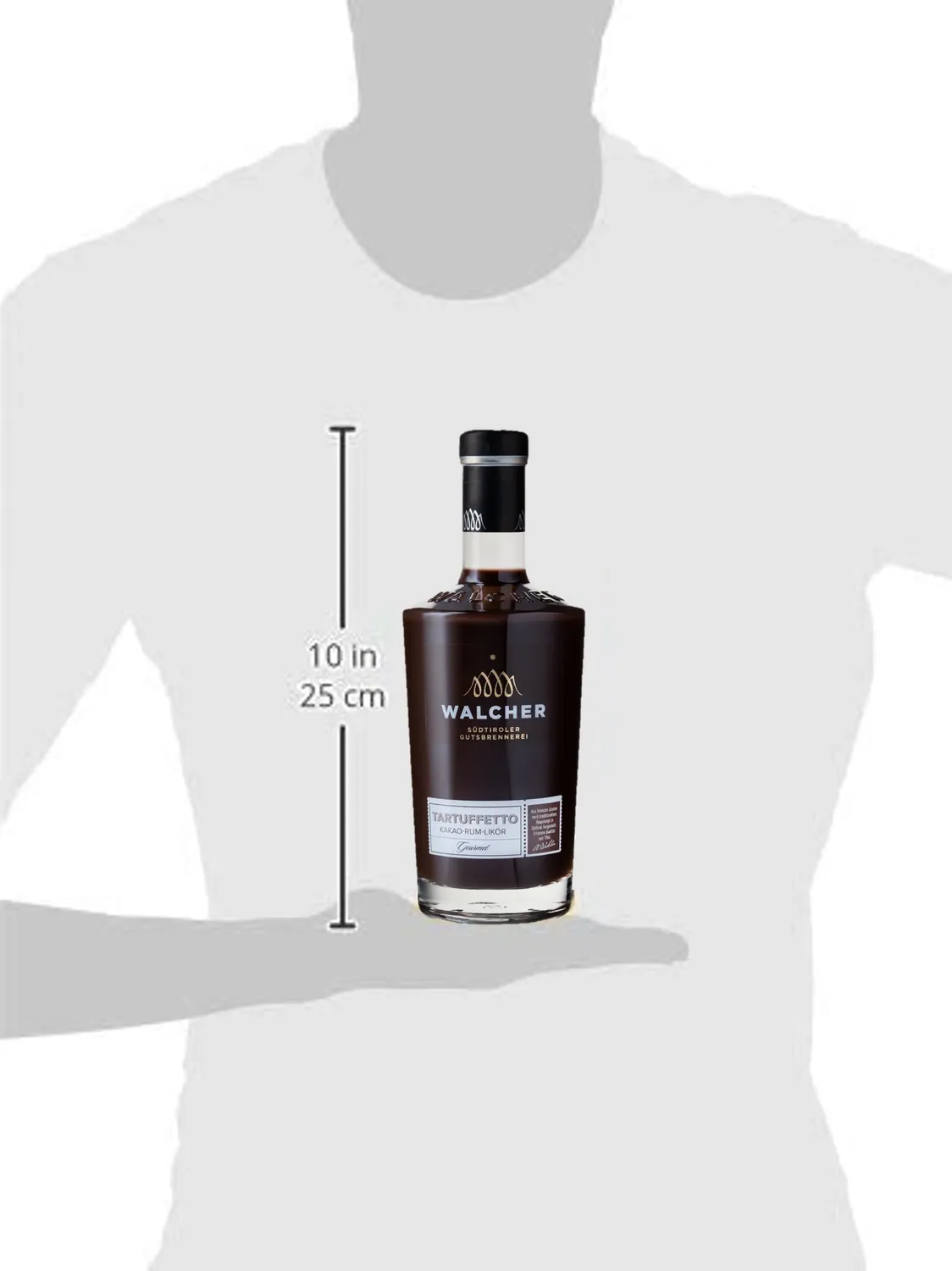 Walcher Tartuffetto Kakao-Rum Likör 0,7l cremig