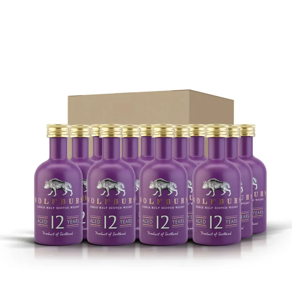 Wolfburn 12 Jahre Single Malt Whisky 12x0,05l 46% Miniaturen