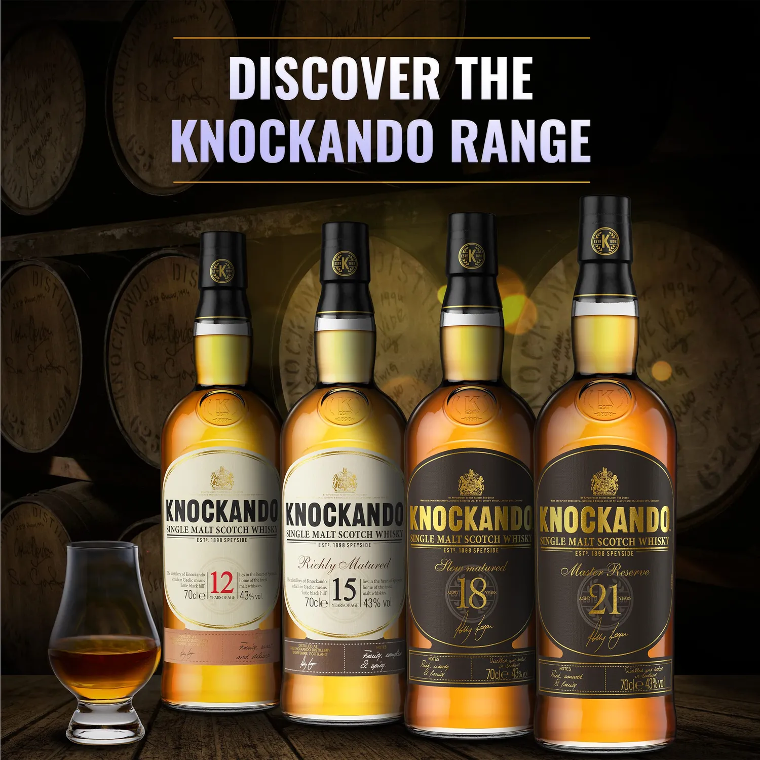 Knockando 12 Jahre Single Malt Whisky 0,7l fruchtig