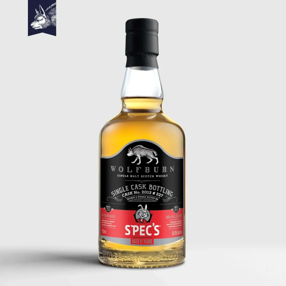 Wolfburn Specs Single Malt Whisky 70 cl 56,8 % Fassstärke