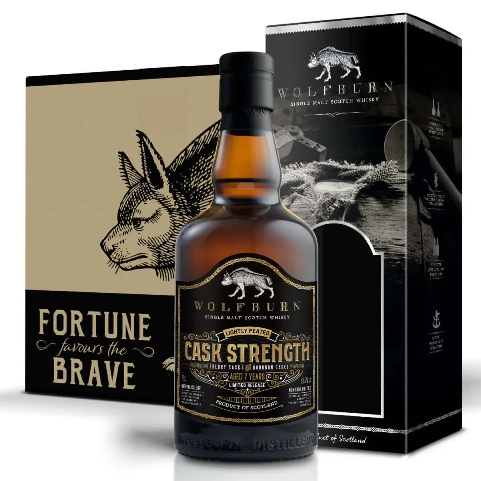Wolfburn Cask Strength Single Malt Whisky 6x70cl 58,2%