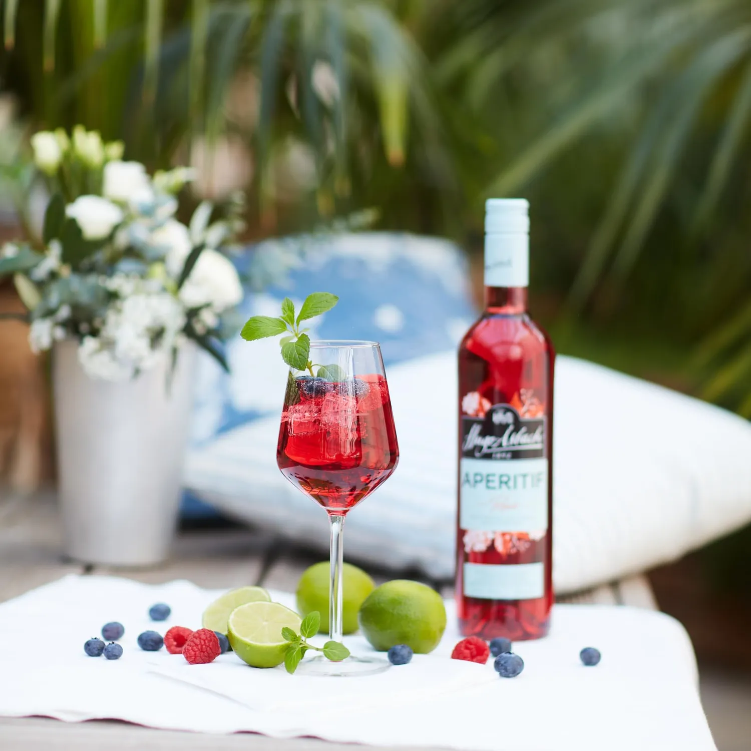Asbach Hugo Aperitif Rosé Aperitif 0,75 l Holunderblüte
