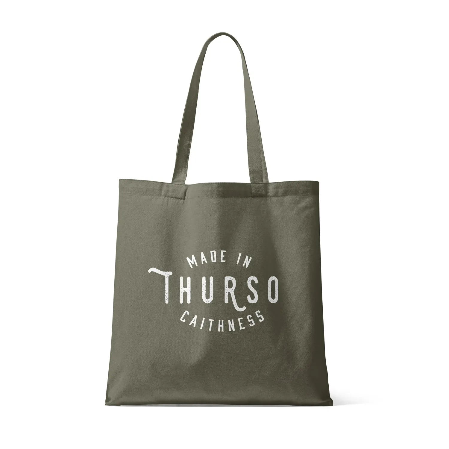 Wolfburn Tote Bag Baumwolltasche Olive 38x42cm