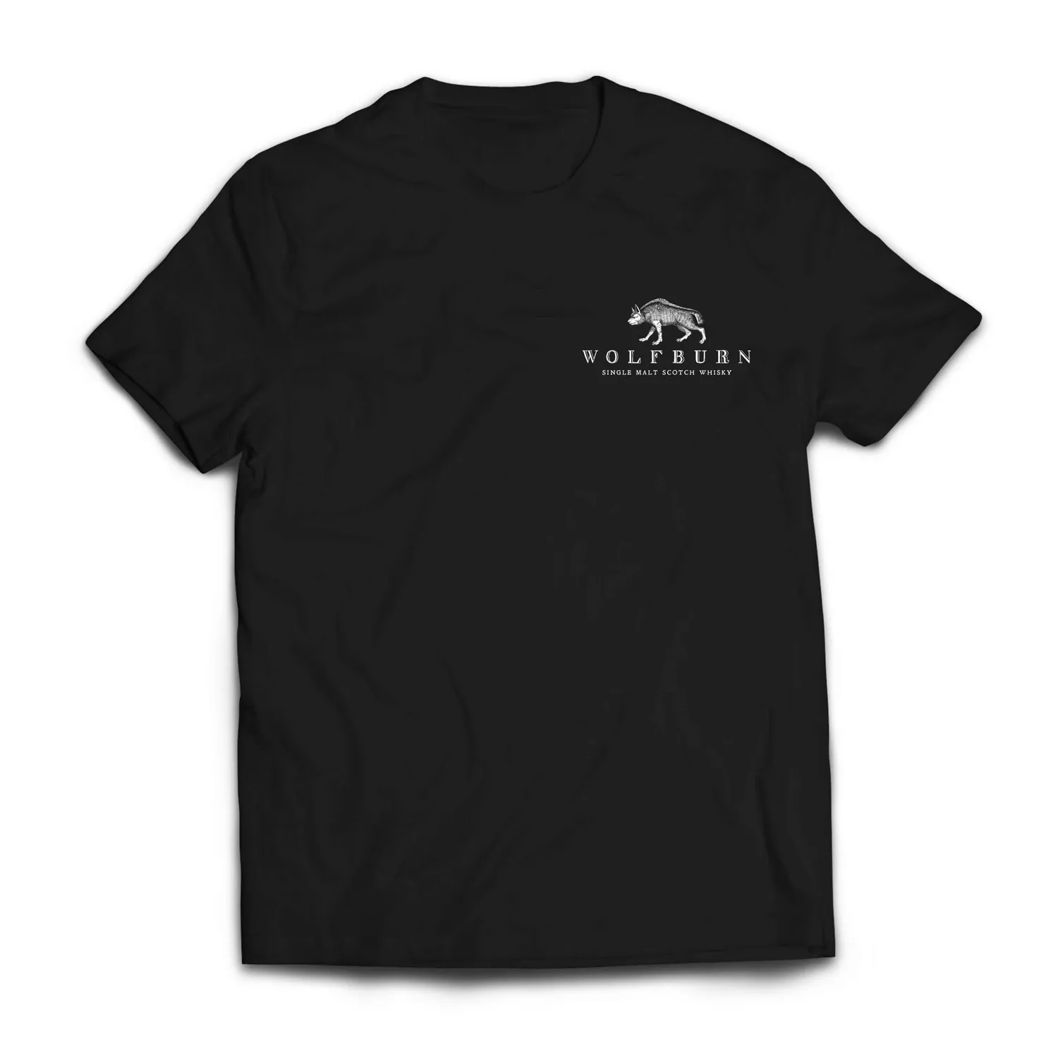 Wolfburn Fiercely Independent T-Shirt Schwarz Baumwolle