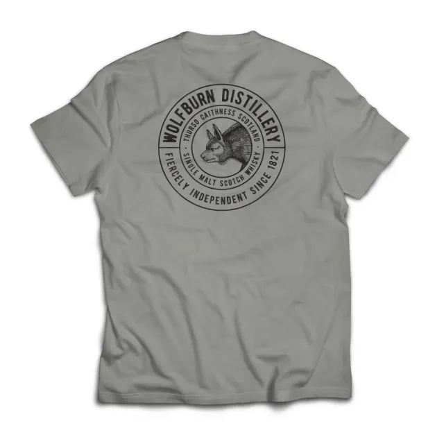 Wolfburn Fiercely Independent T-Shirt Grau