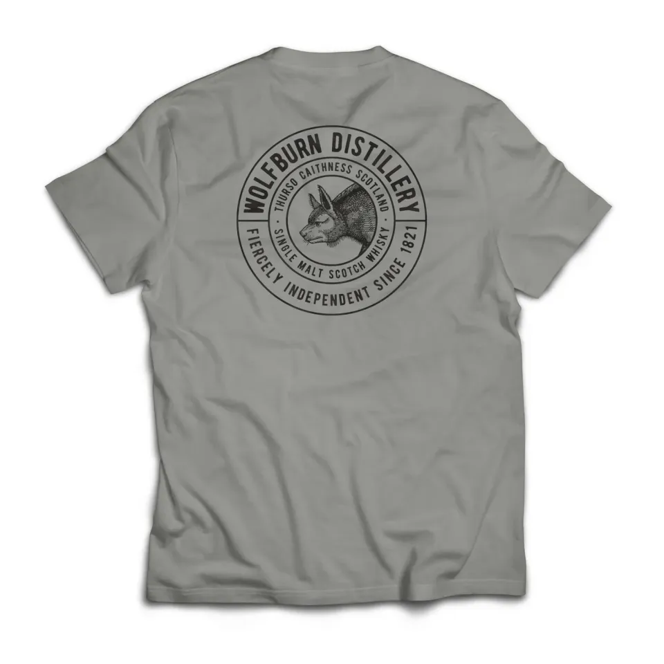 Wolfburn Fiercely Independent T-Shirt Grau