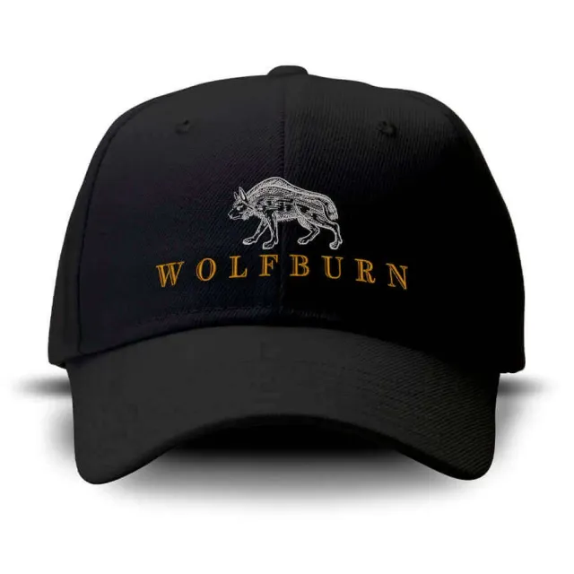 Wolfburn Baseball Cap Basecap Schwarz verstellbar