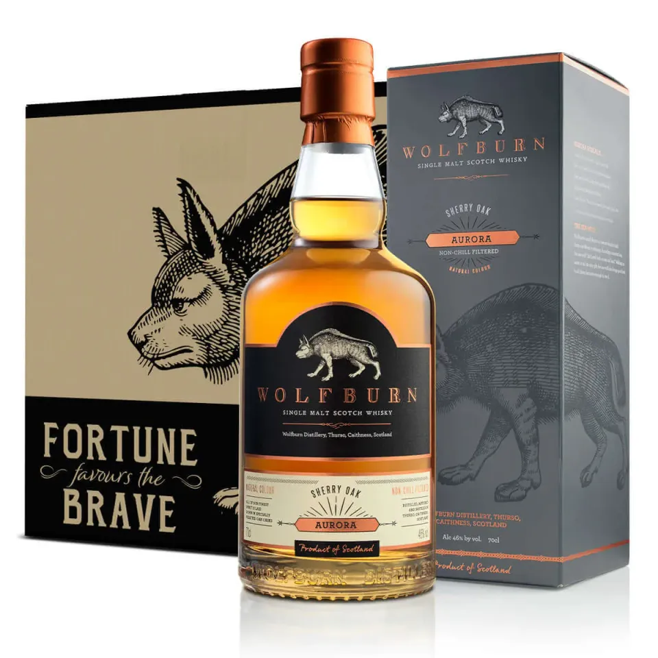 Wolfburn Aurora Single Malt Whisky 6x0,7l Sherry
