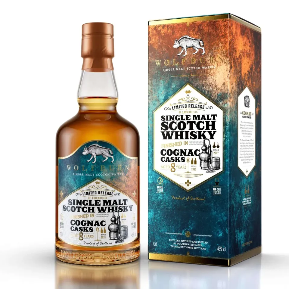 Wolfburn Cognac Cask Single Malt Whisky 0,7 l 46%