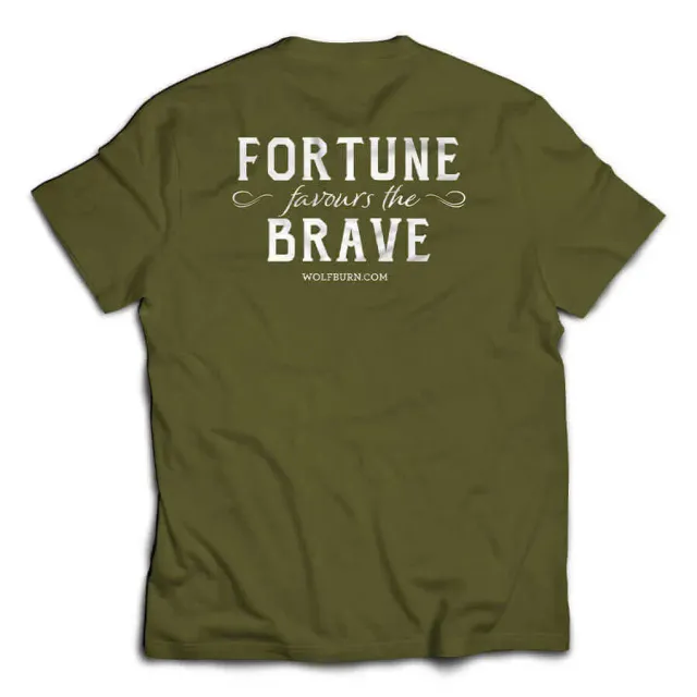 Wolfburn Fortune Favours The Brave T-Shirt Baumwolle