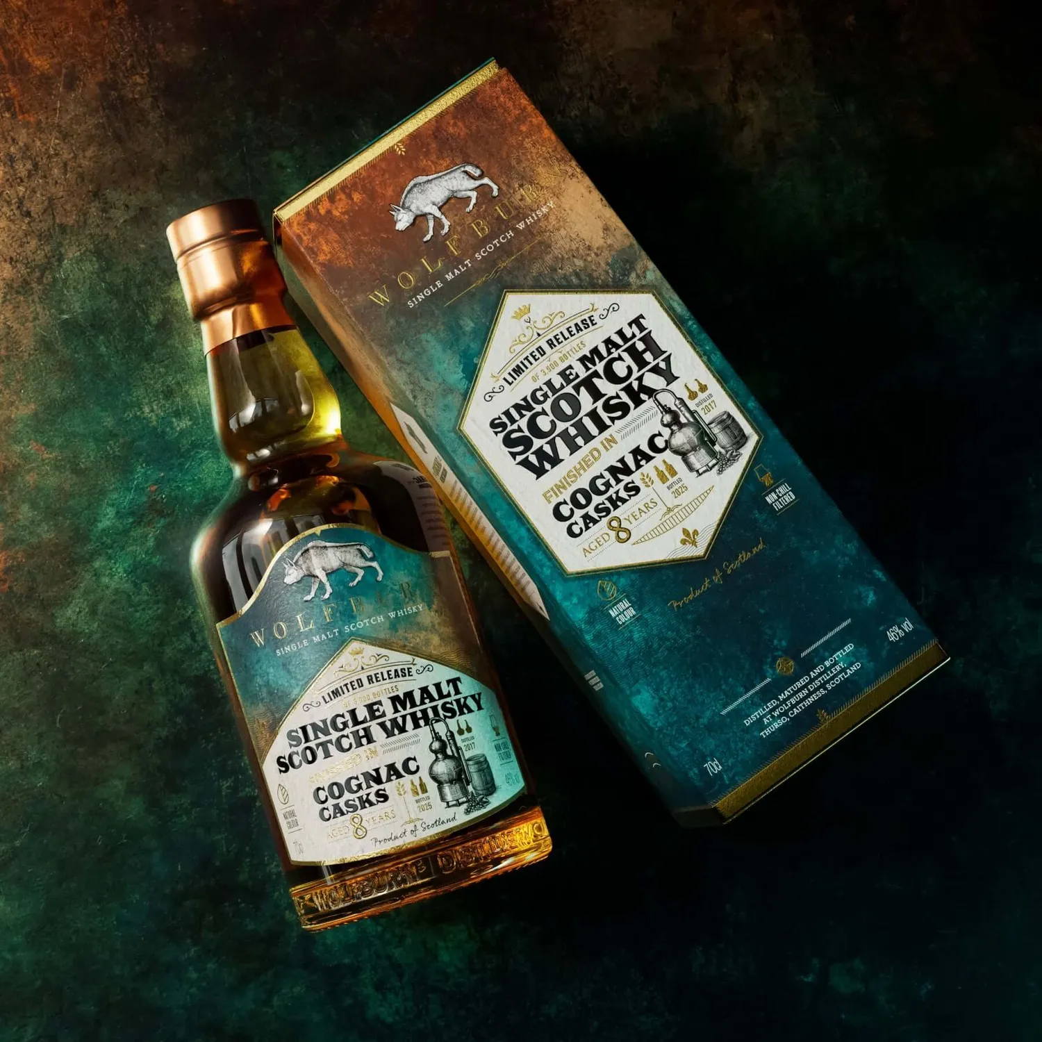 Wolfburn Cognac Cask Single Malt Whisky 0,7 l 46%