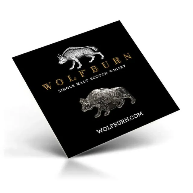 Wolfburn Wolf Pin Badge Anstecker Soft-Emaille