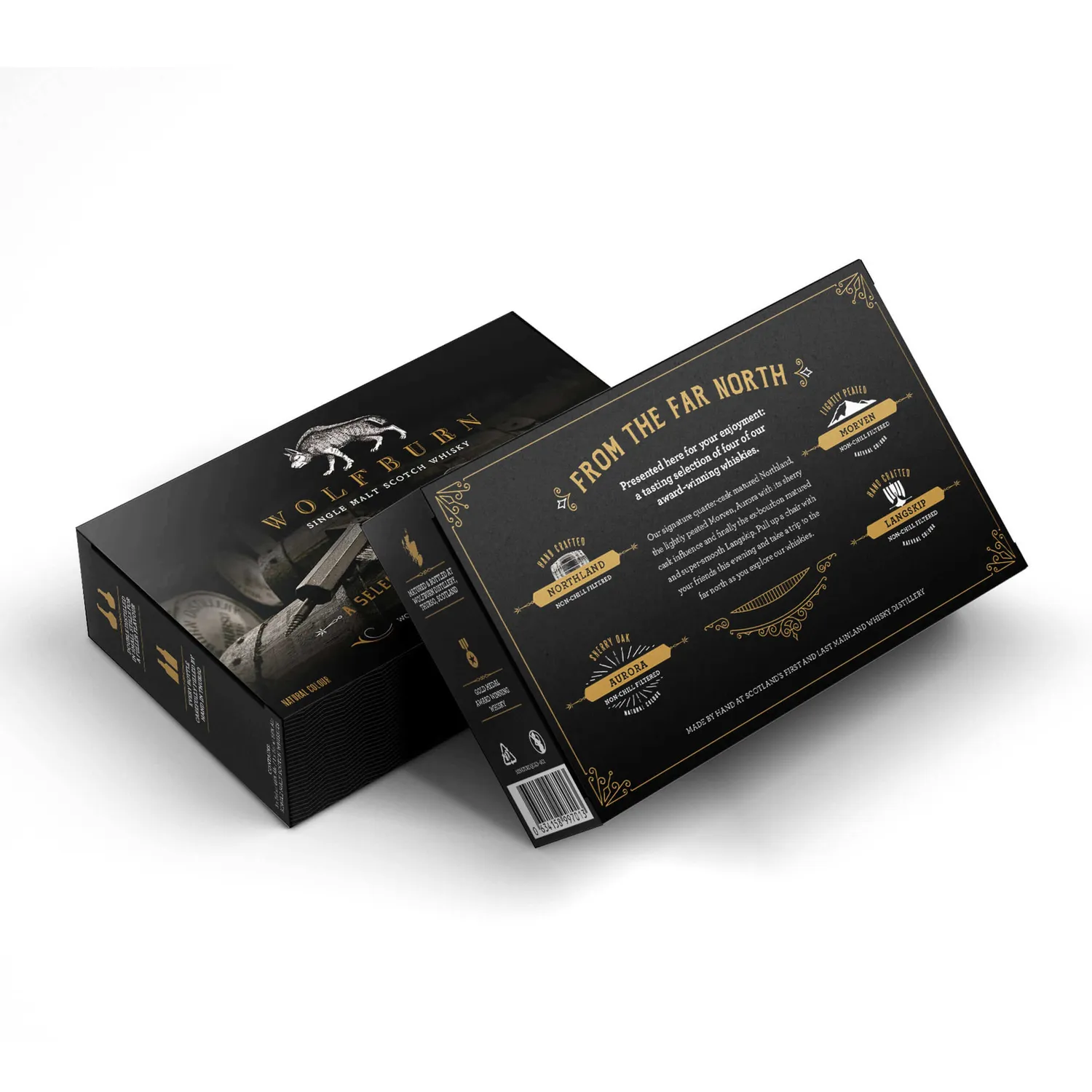 Wolfburn Miniature Single Malt Whisky Set 4x5cl 46% Sherry