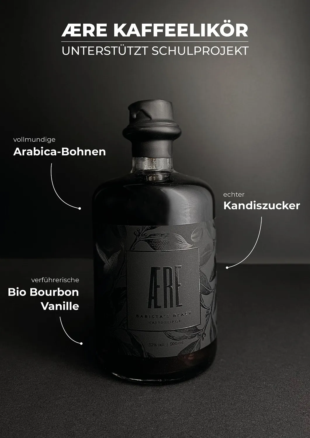 AERE Kaffeelikör Cold Brew Likör 0,5l Arabica 32%
