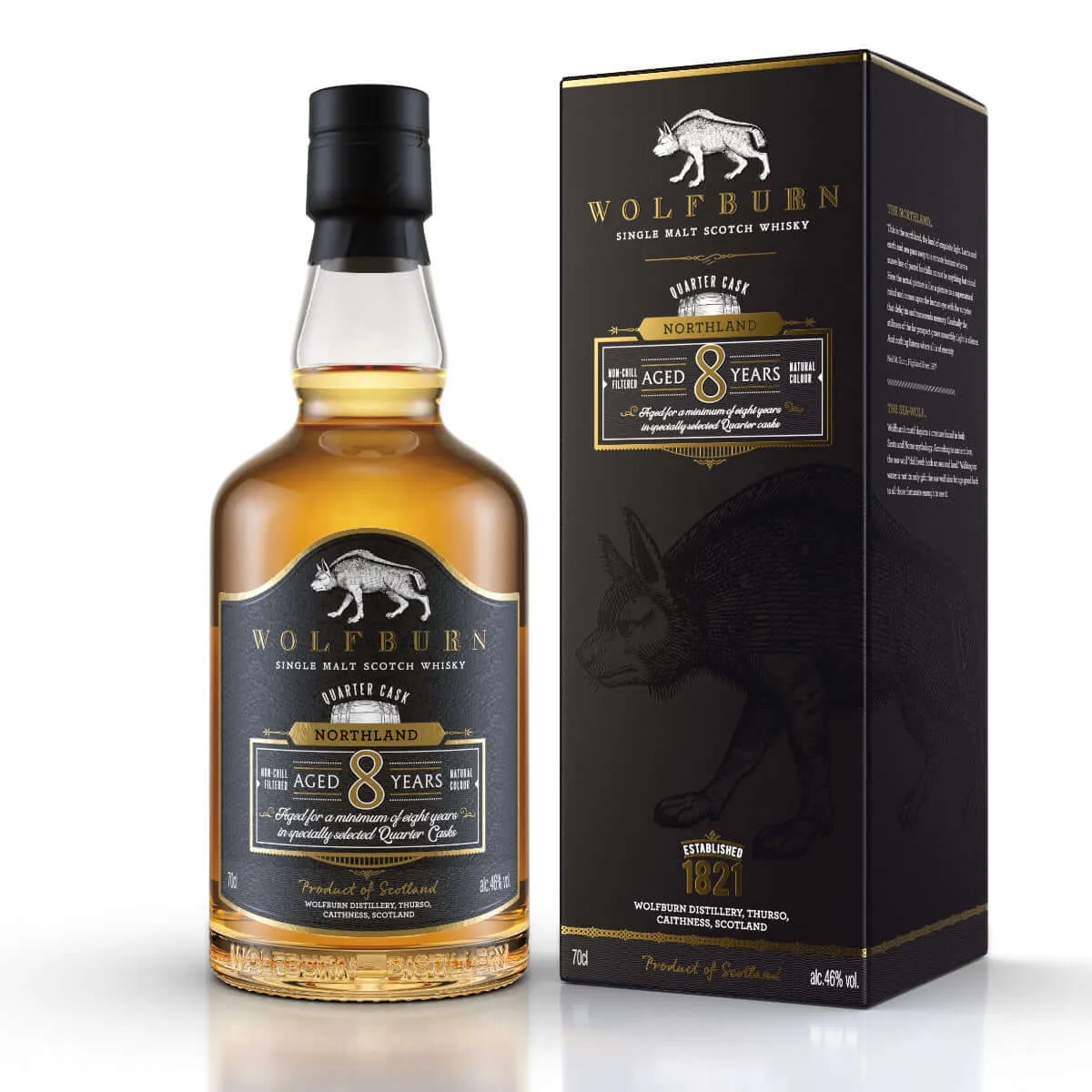 Wolfburn Mixed Case Whisky-Set 6x0,7L 46-58%
