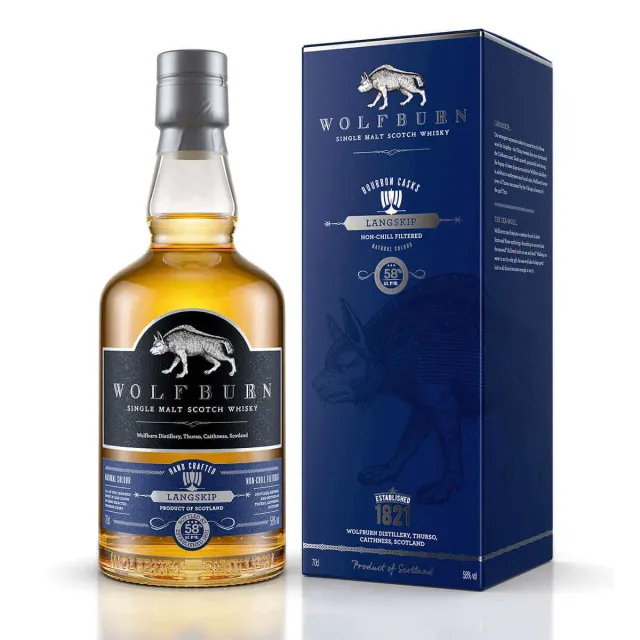 Wolfburn Langskip Single Malt Whisky 0,7L 58% Bourbonfass