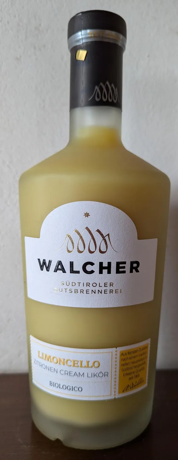 Walcher Limoncello Cream Likör 0,7l Zitrone Bio