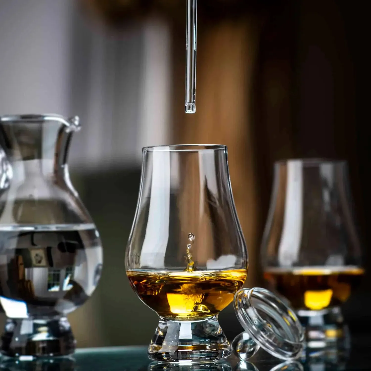 Wolfburn Glencairn Pipette Whisky Wassertropfer Glas