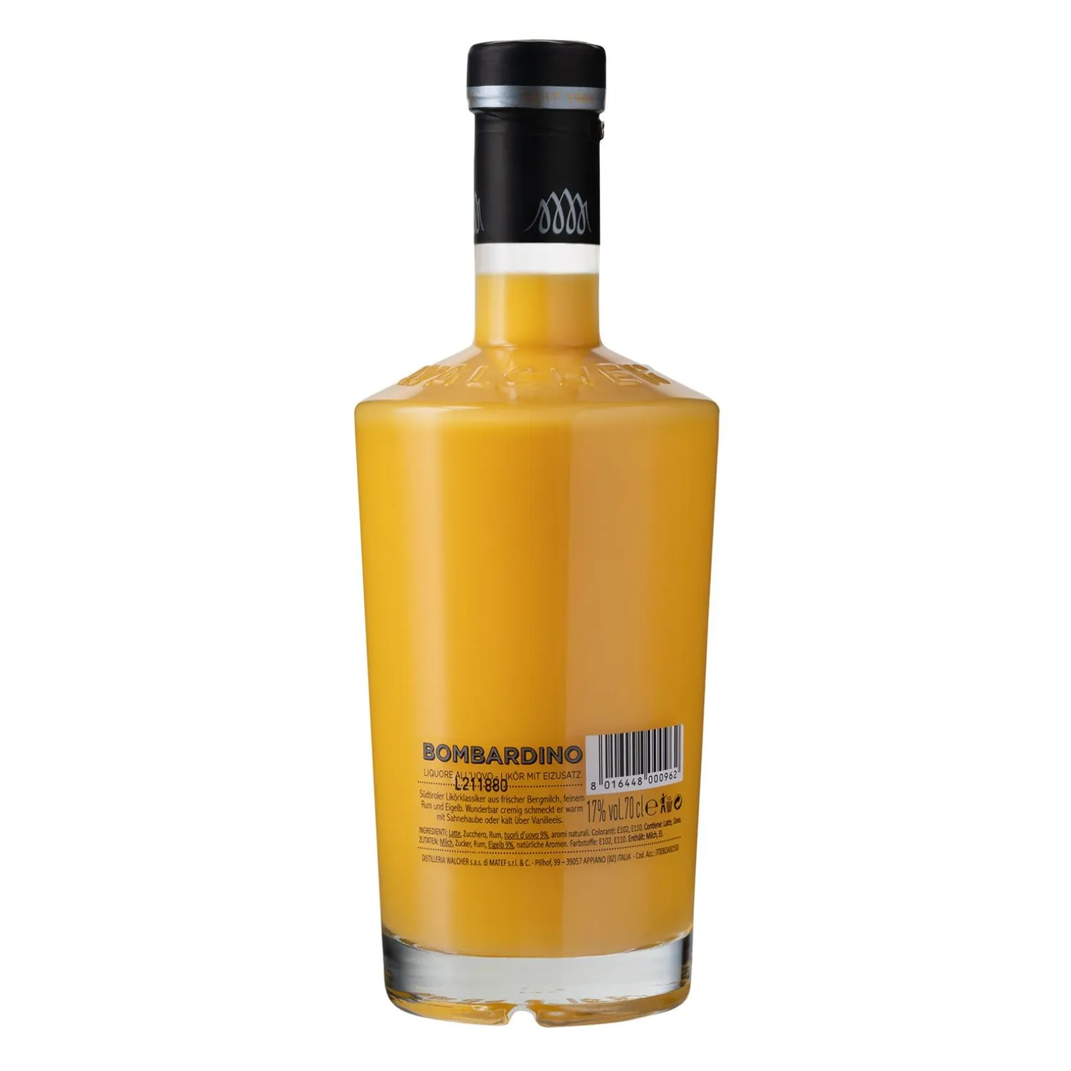 Walcher Bombardino Eierlikör mit Rum 0,7l 17%