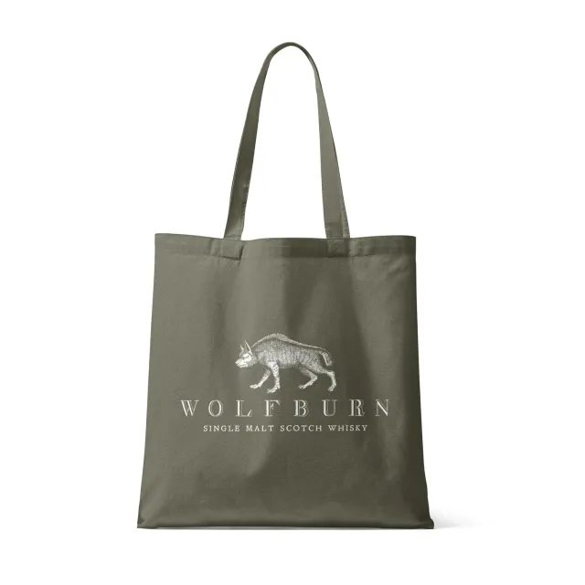Wolfburn Tote Bag Baumwolltasche Olive 38x42cm