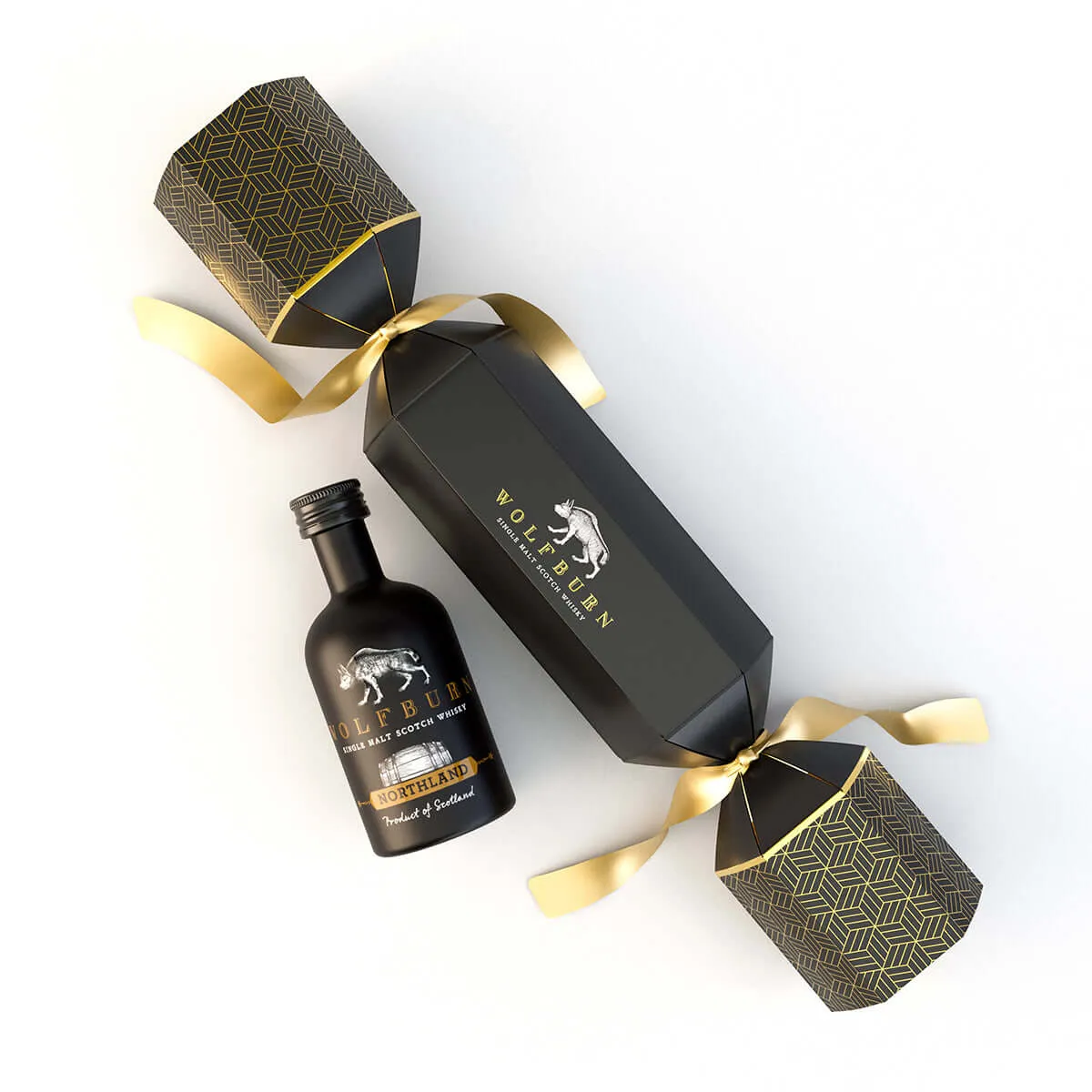 Wolfburn Black Luxury Christmas Crackers Whisky 6x 5cl Single Malt