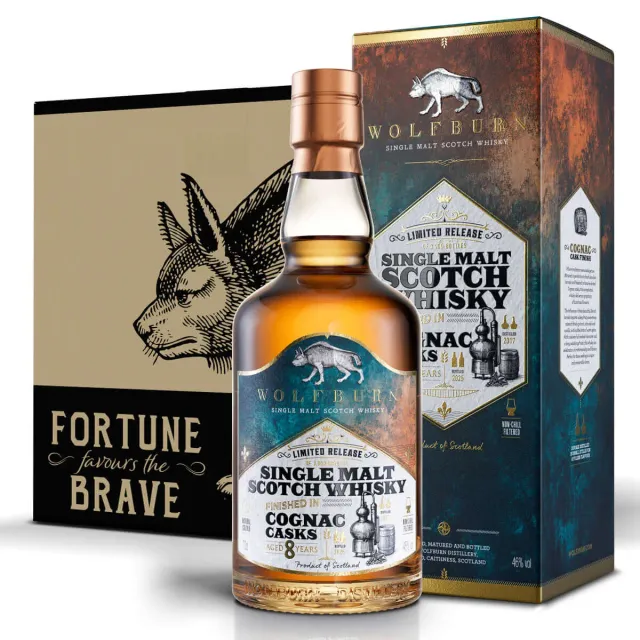 Wolfburn Cognac Cask Single Malt Whisky 6x0,7l Finish