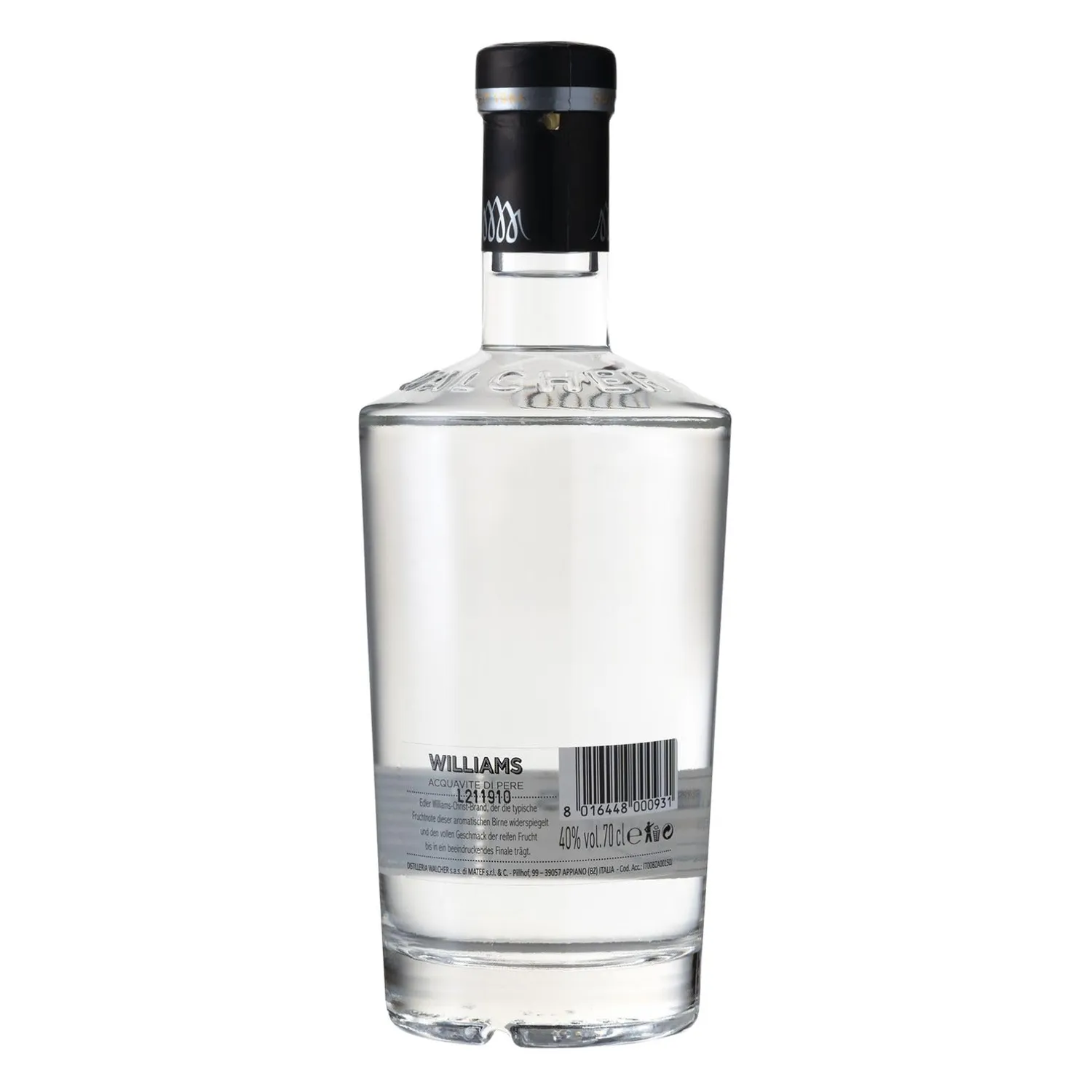 Walcher Williams Christ Edelbrand 0,7 l Birne