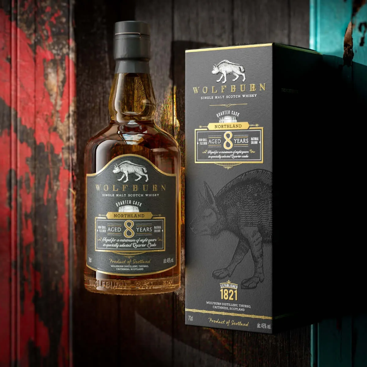 Wolfburn Northland 8 Jahre Single Malt Whisky 0,7l Quarter Cask