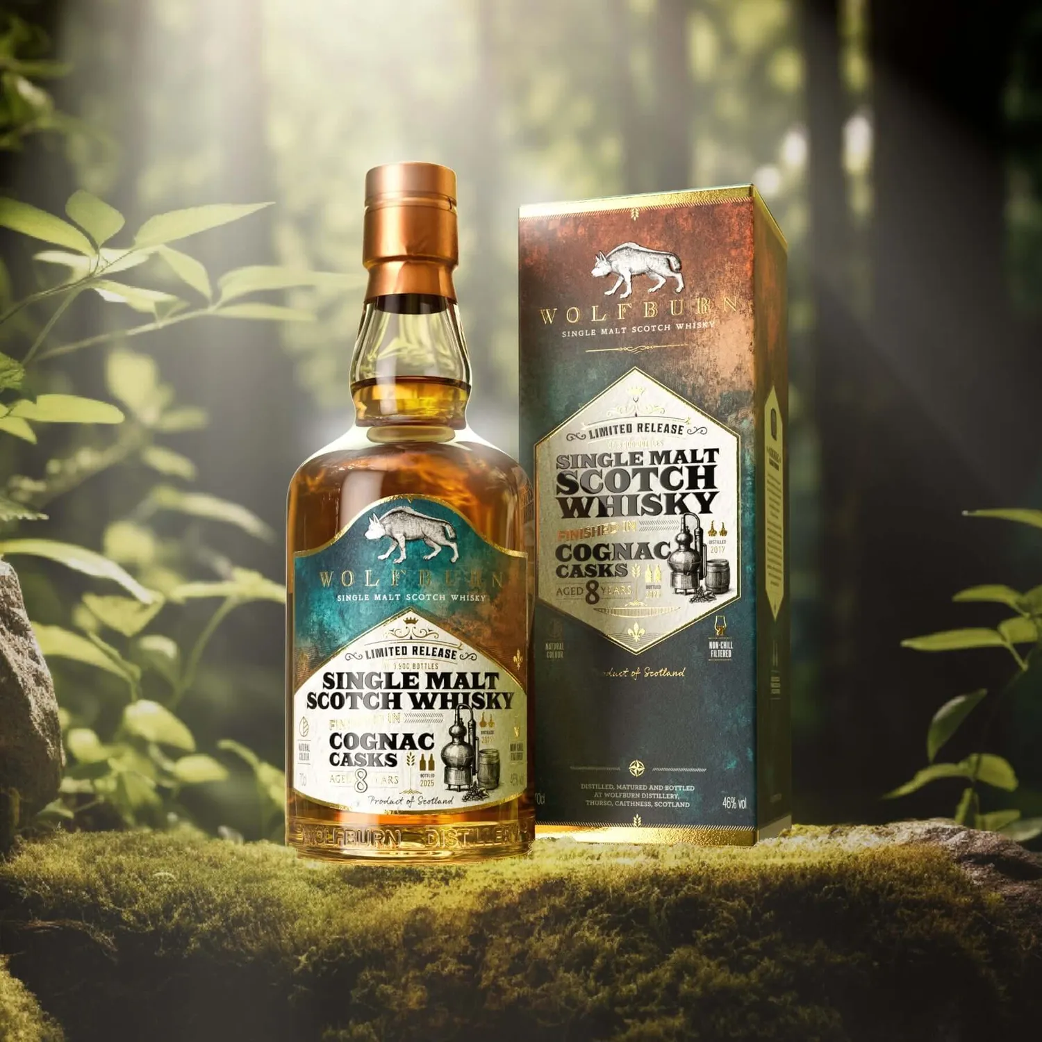 Wolfburn Cognac Cask Single Malt Whisky 0,7 l 46%